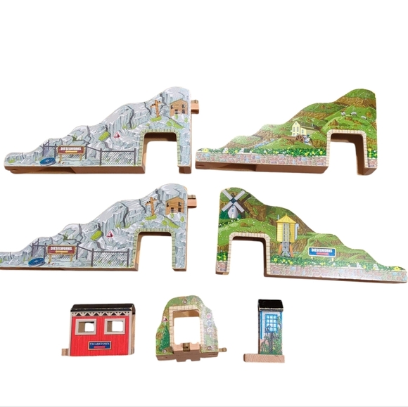 Rare Steamies & Diesels 4-in-1 Thomas & Friends Wood Railway Track Mountain Set - Picture 6 of 13